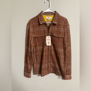 Penguin Retro Plaid Full Zip Shirt Jacket Size Small Revolve New Barn Work Coat